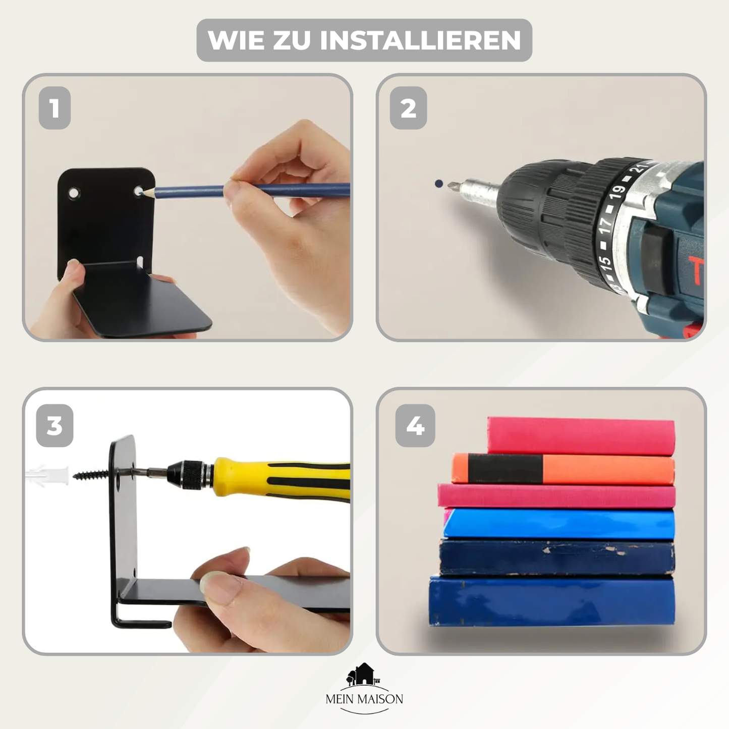 2+2 GRATIS | VægSmart – Stilfulde usynlige hylder til dit hjem!
