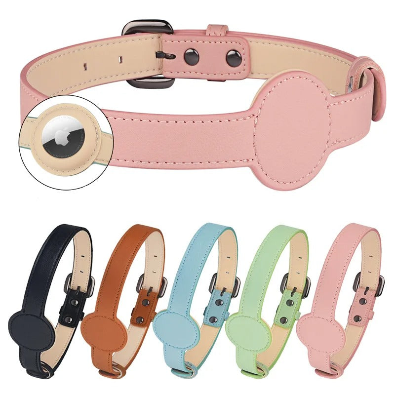 Luksus Hundehalsbånd med Airtag Holder - Sikkerhed og Stil