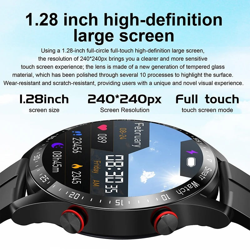 Smartwatch til mænd med sundhedsovervågning og vandtæt design