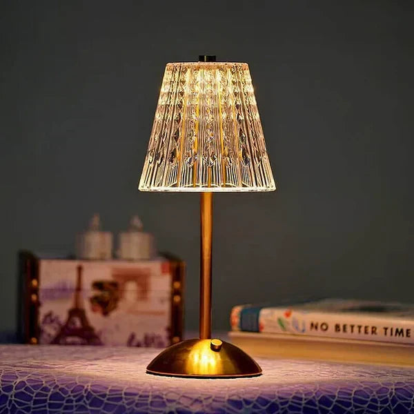 Elegante Trådløs Bordlampe med Justerbart Lys - GlowFusion