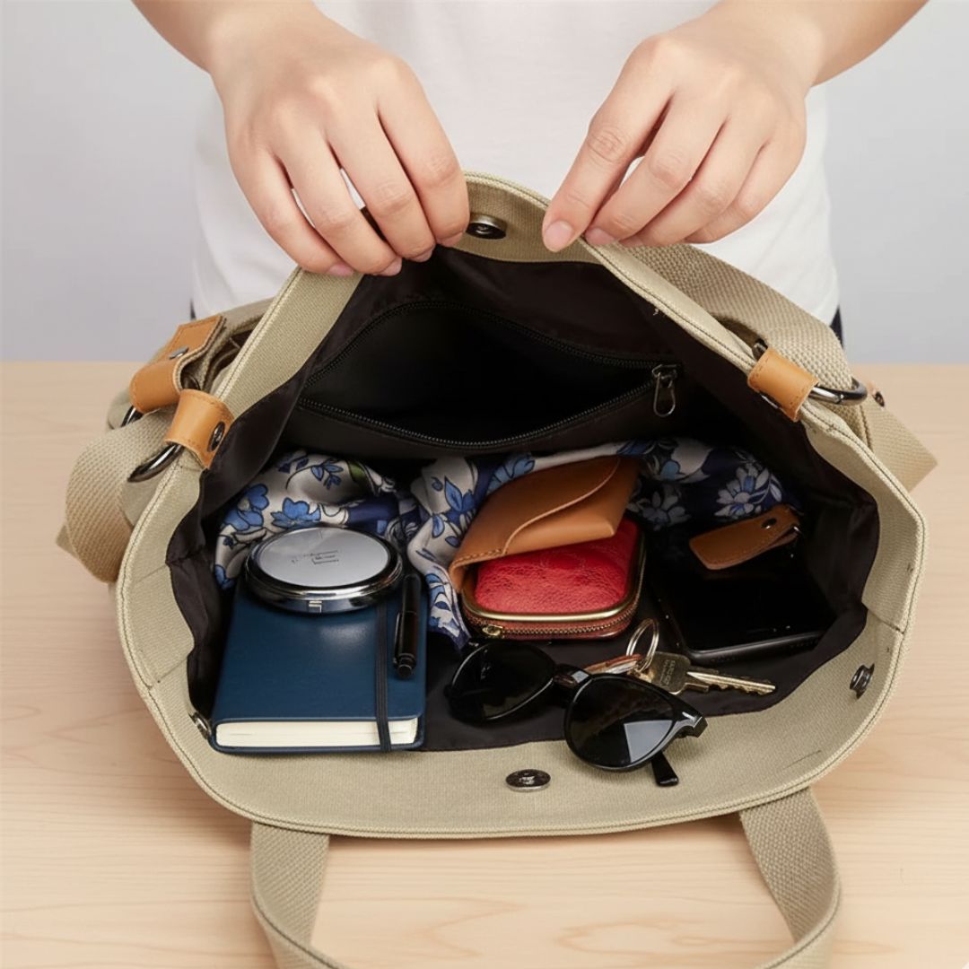 Ergonomisk multifunktionell väska med 3-i-1 bärsystem