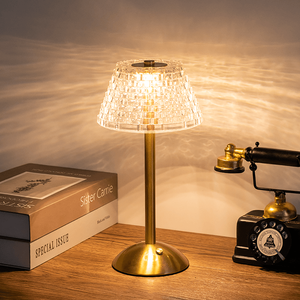 Trådløs Bordlampe med Justerbar LED og Touchkontrol