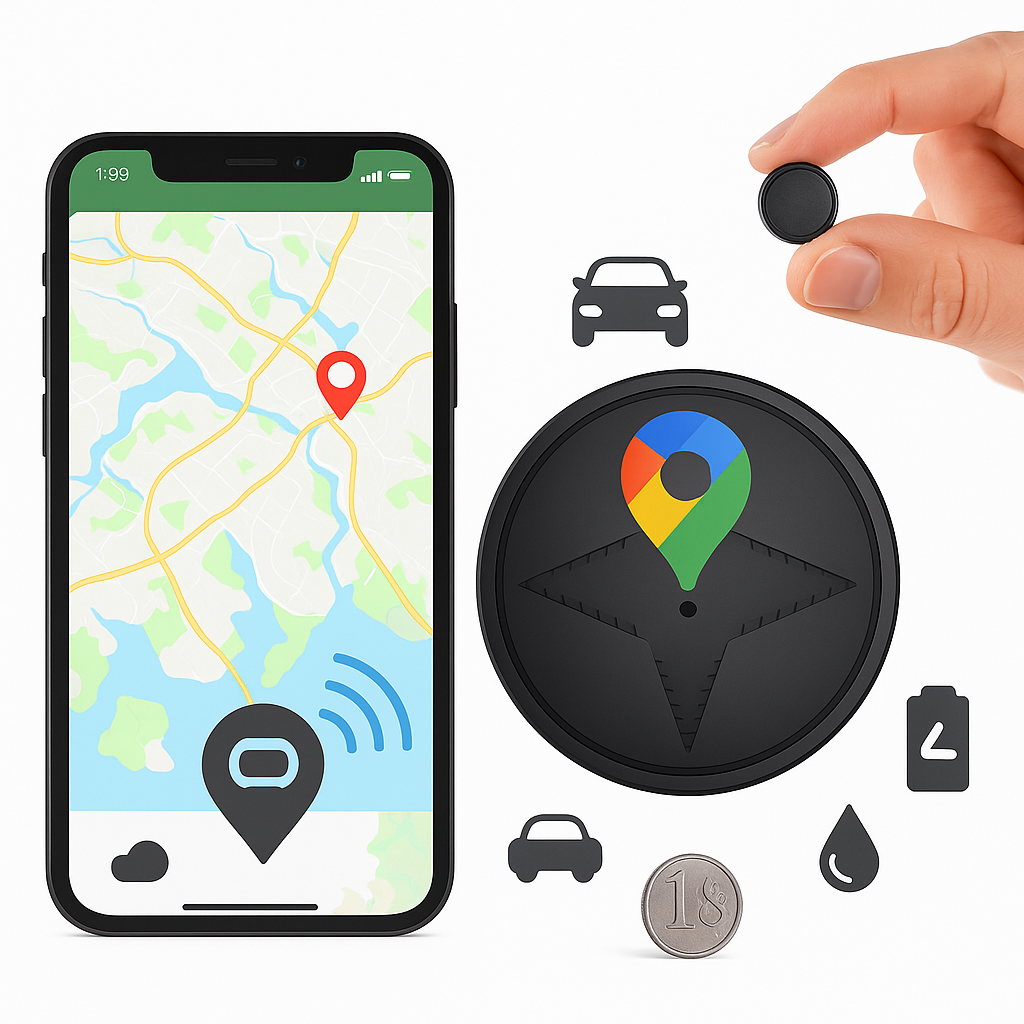 Diskret GPS Tracker för Bilar med Magnetisk Montering