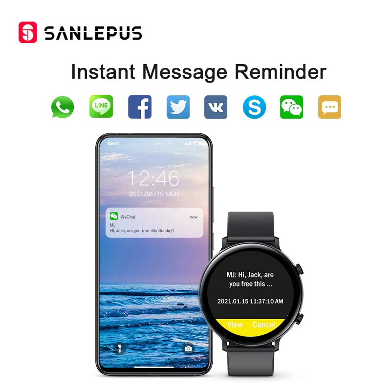 Smartwatch 2024 med elegant design och bred kompatibilitet