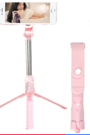 Bluetooth Selfie Stangestativ med Tripod Funktion