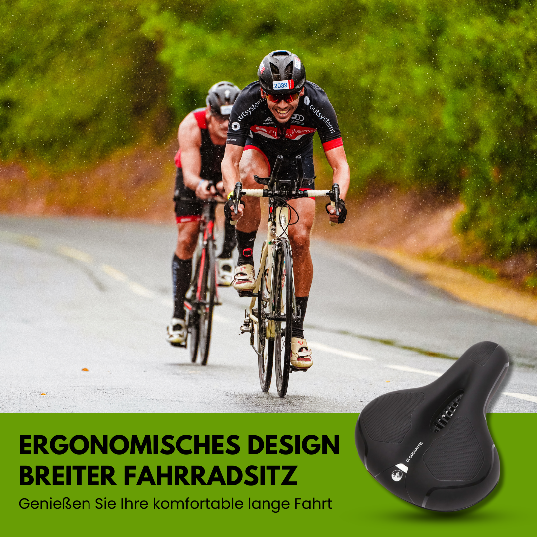 Orthopædisk cykelsadel til smertelindring – passer til alle cykler