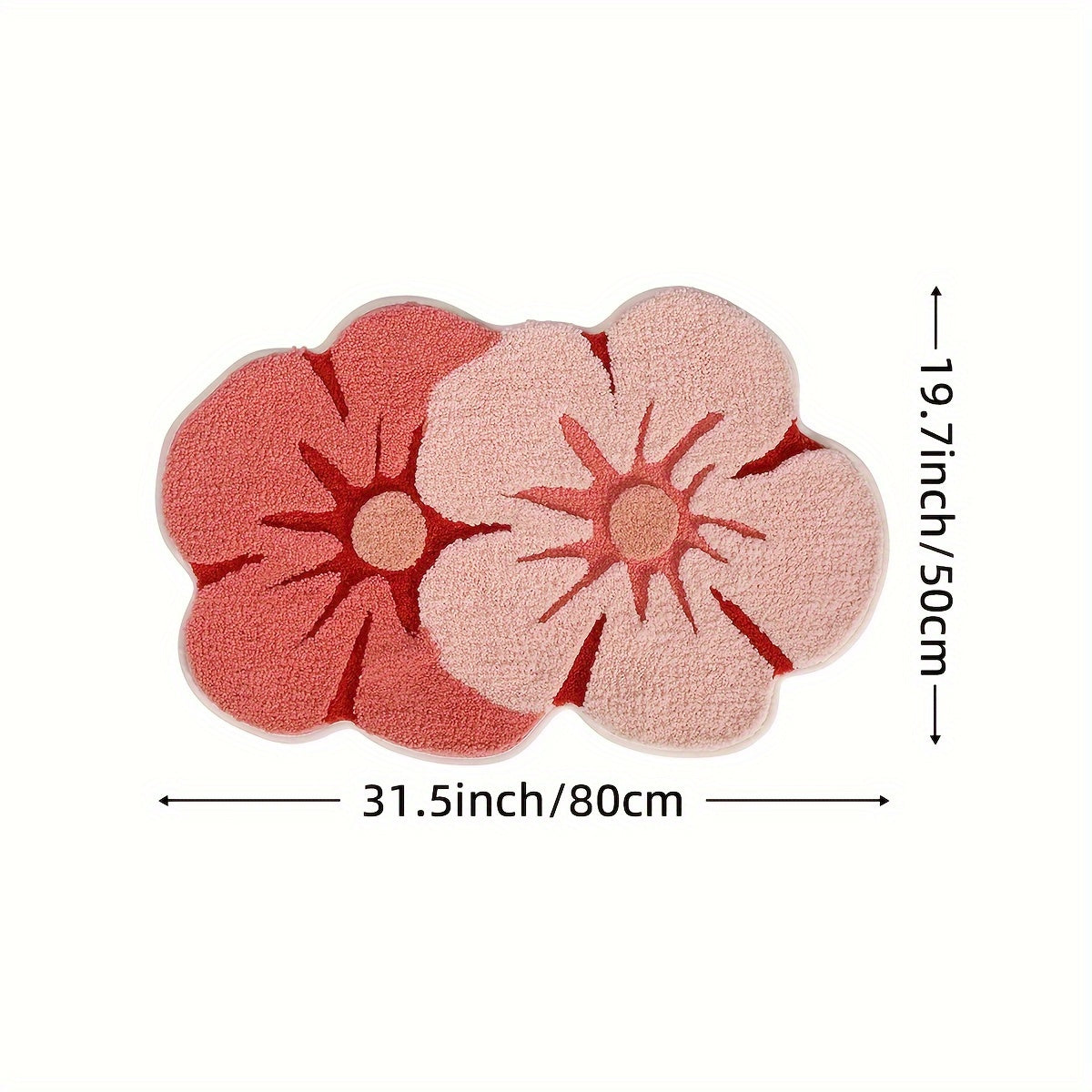 Blomsterdesign Badeværelsesmåtte – Blød og Absorberende Komfort