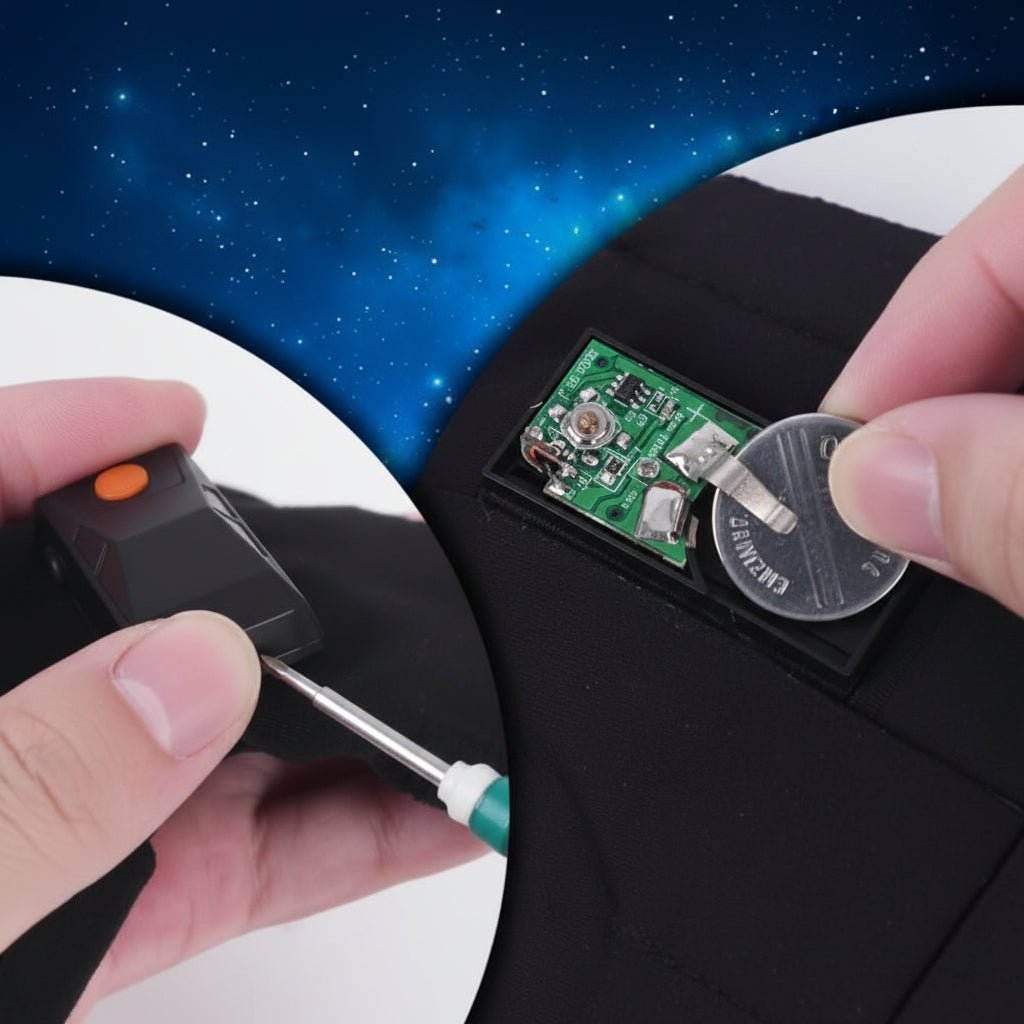 LED-handskar med utbytbara batterier – Händer fria belysning