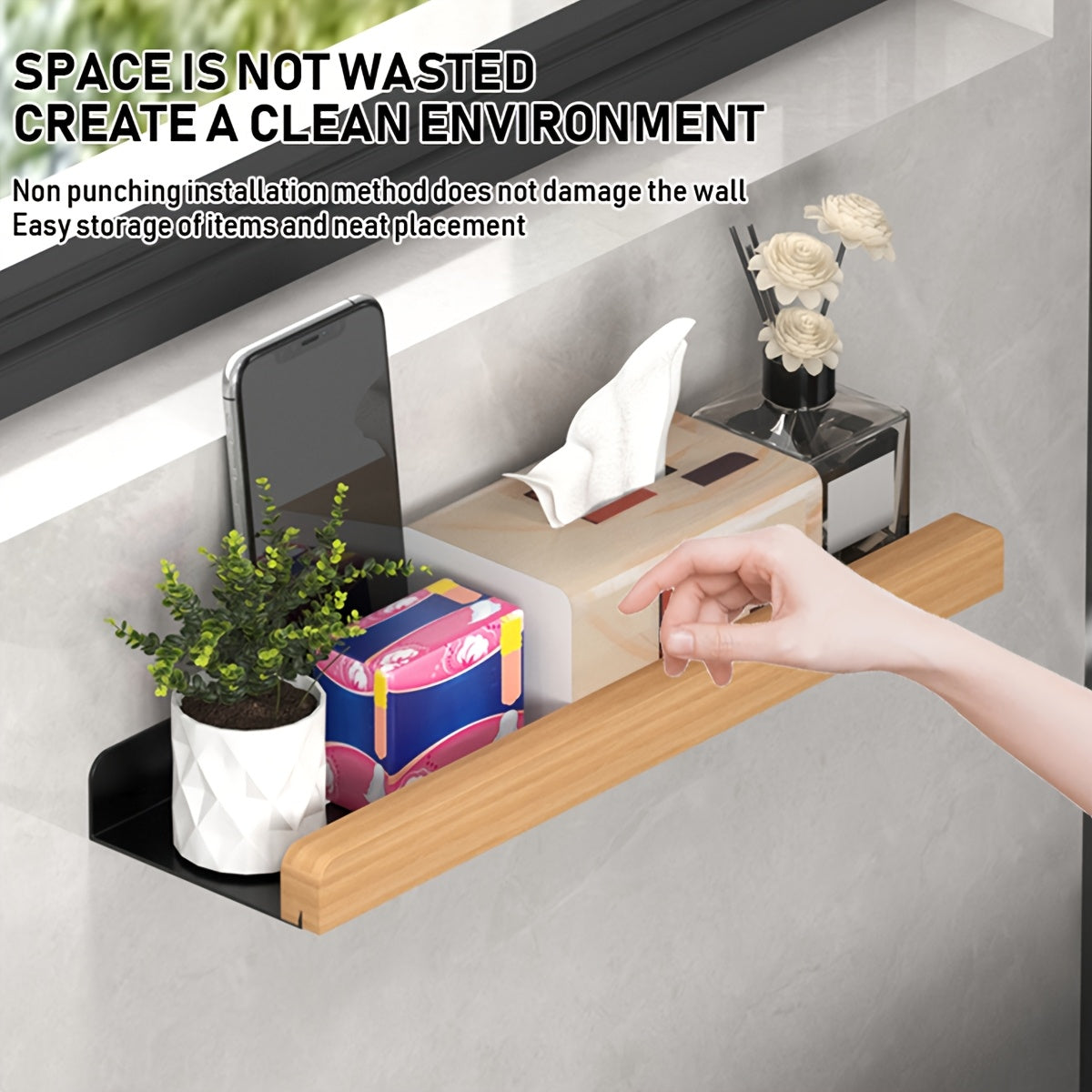 Elegant Vægmonteret Toiletpapirholder – Optimal Badeværelsesorganisering
