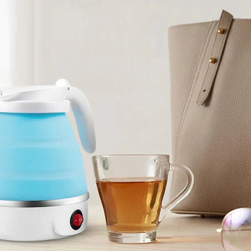 Kompakt 0,6 L sammenfoldelig vandkoger med temperaturkontrol og 850 W