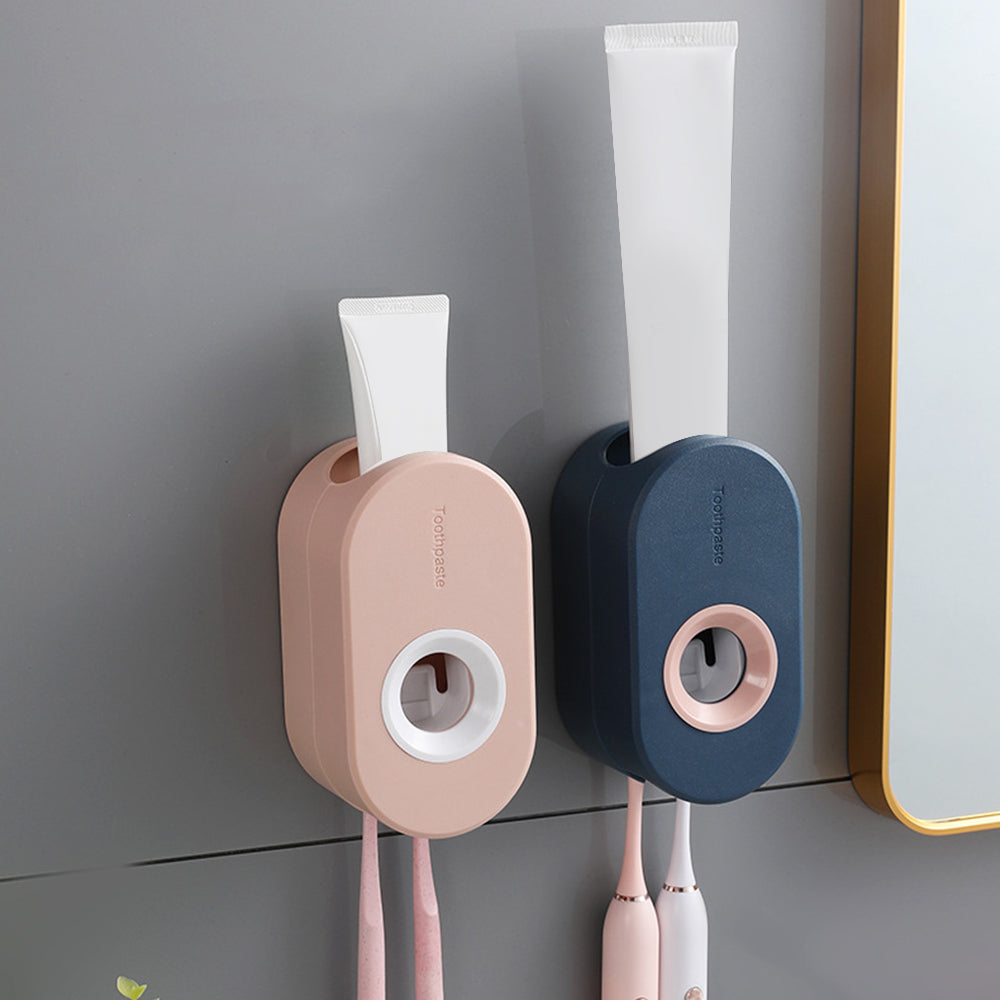 Elegant Väggmonterad Tandkrämshållare och Dispenser