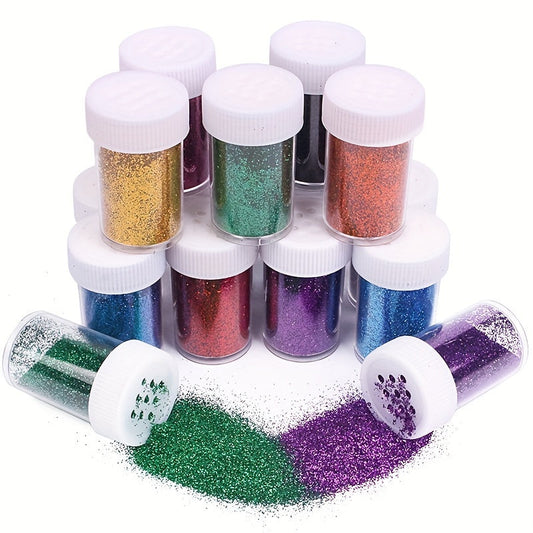 Glittrande set för kreativa projekt – perfekt för fester och hobbyarbete