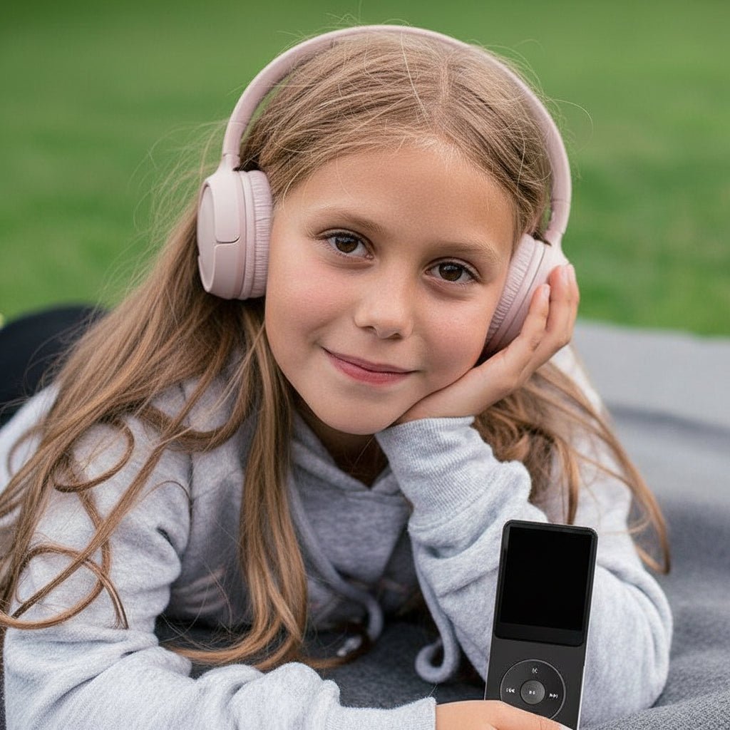 MP3-spelare för barn med HiFi-hörlurar – Säker Ljudglädje