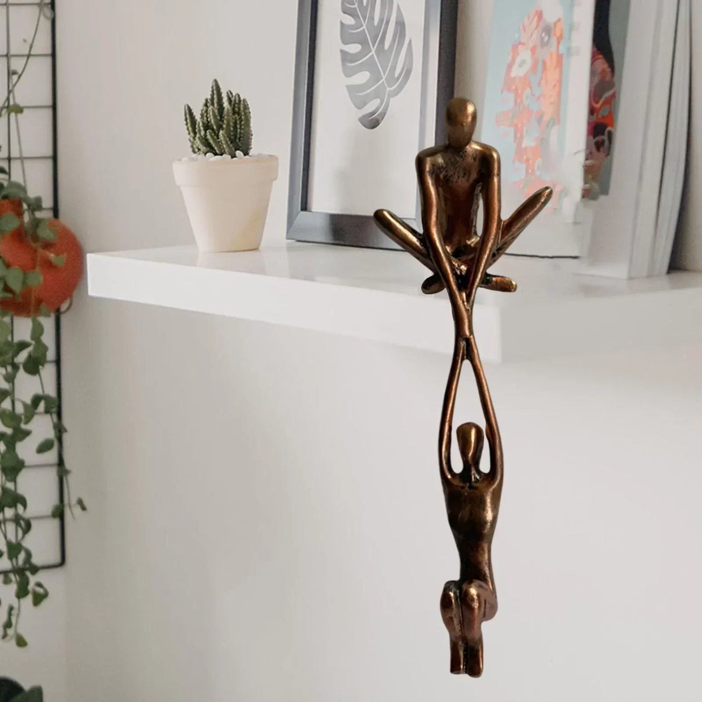 Kärlekens Symmetri | Unik Skulptur för Hemmet