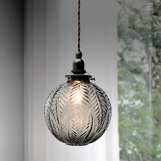 Vintage Glasloftlampe – Tidløs Elegance til Dit Hjem