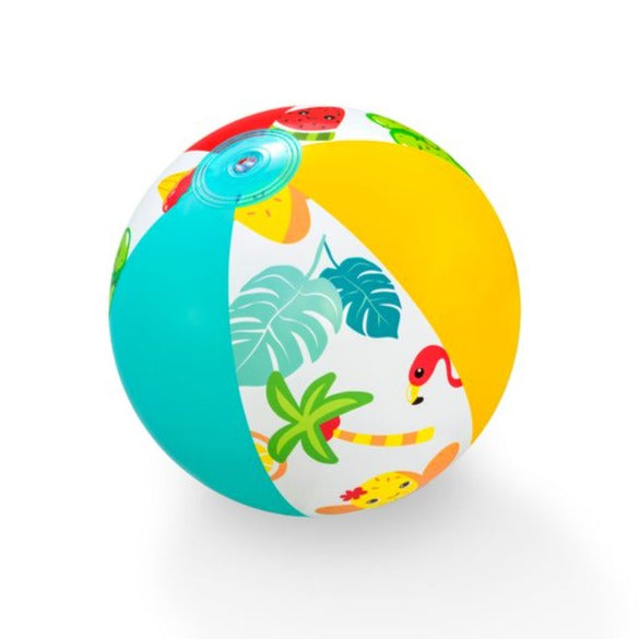 Sommarlek för hela familjen - Uppblåsbar pool med strandboll och badring