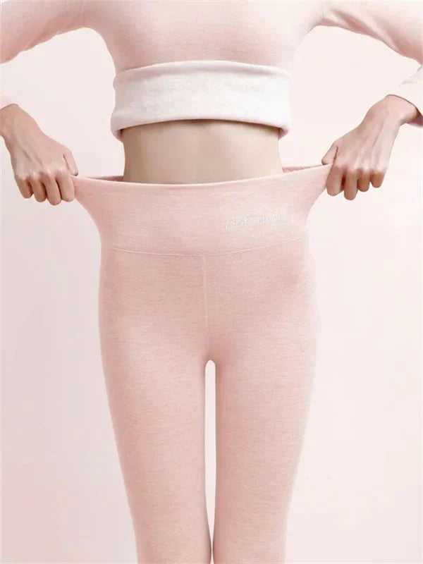 Termiska Leggings i Fleece: Varm och Snygg Vinterlösning