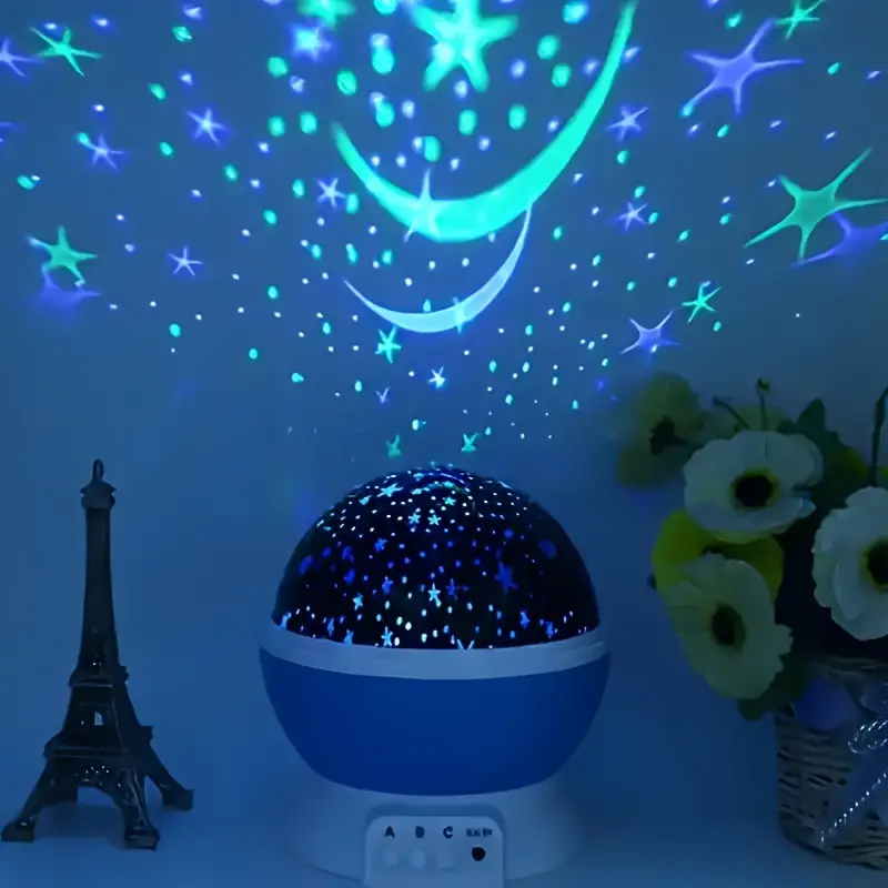 360° Stjerneprojektor | Fortryllende Natlampe med LED