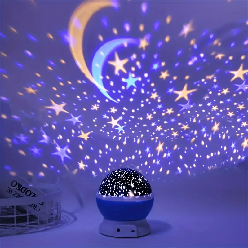 360° Stjerneprojektor | Fortryllende Natlampe med LED