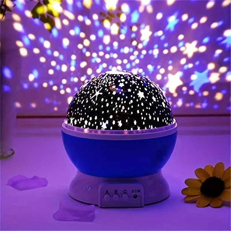 360° Stjerneprojektor | Fortryllende Natlampe med LED