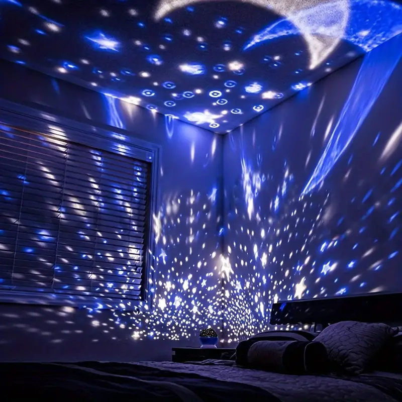 360° Stjerneprojektor | Fortryllende Natlampe med LED