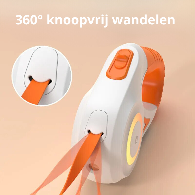 Lysende hundehalsbånd med lygte – GlowGuard