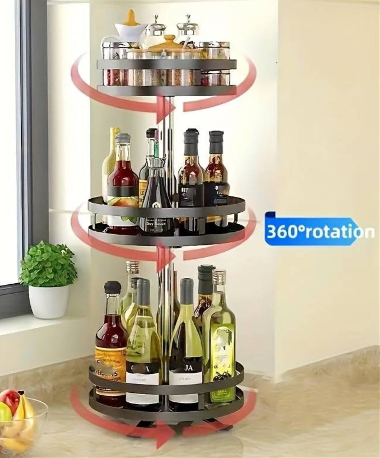 Roterande förvaringshylla - 360° Twist Rack