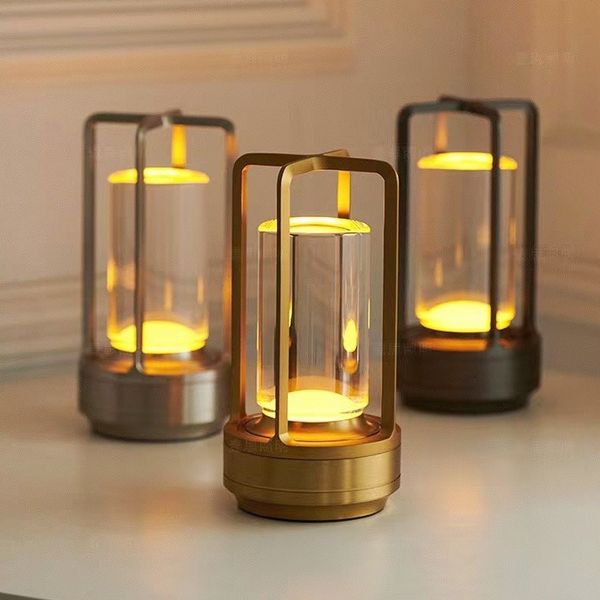 Stilfuld Krystallampe med Touch & USB til Moderne Hjem