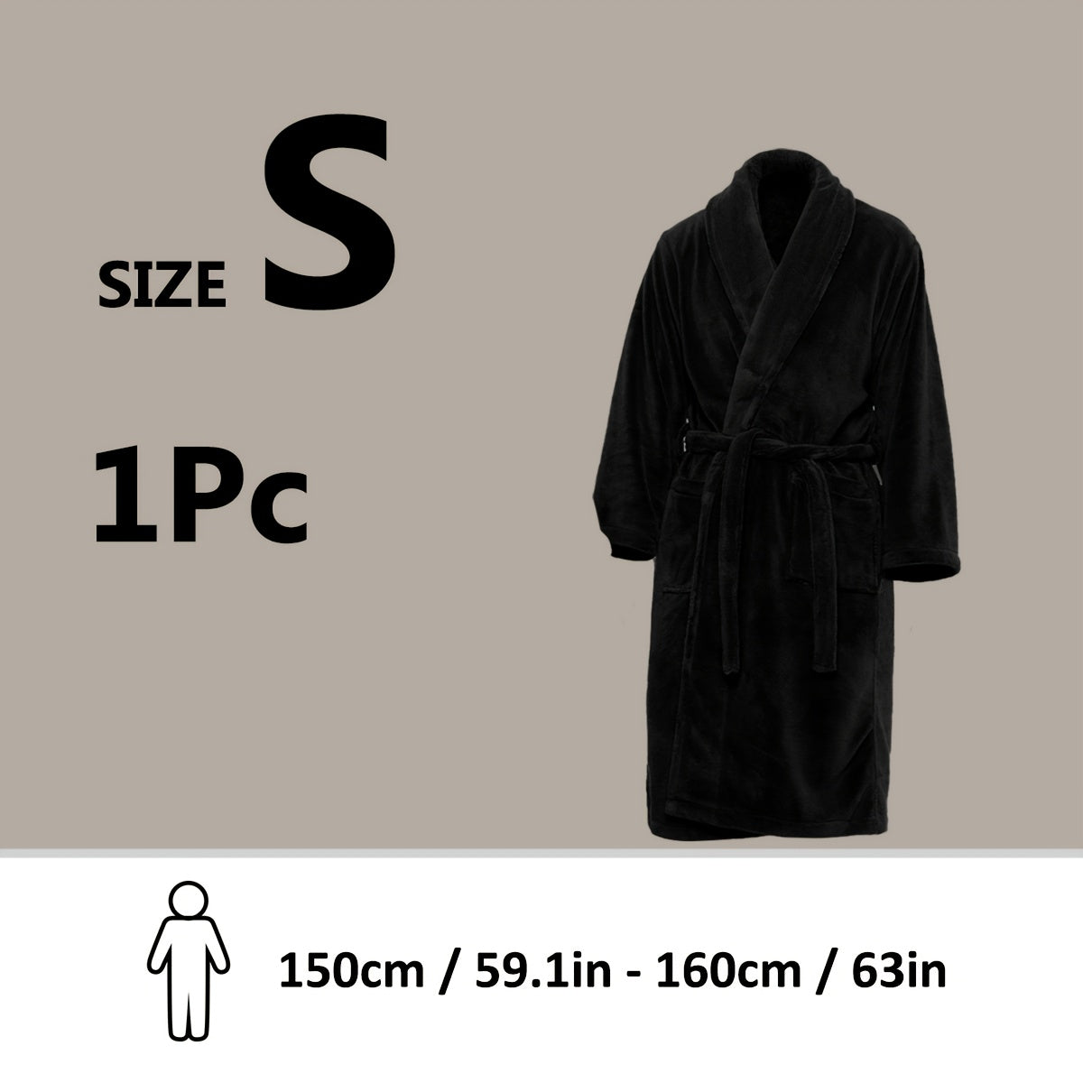 Lyxig Unisex Badrock i Mjuk Fleece – Komfort och Värme
