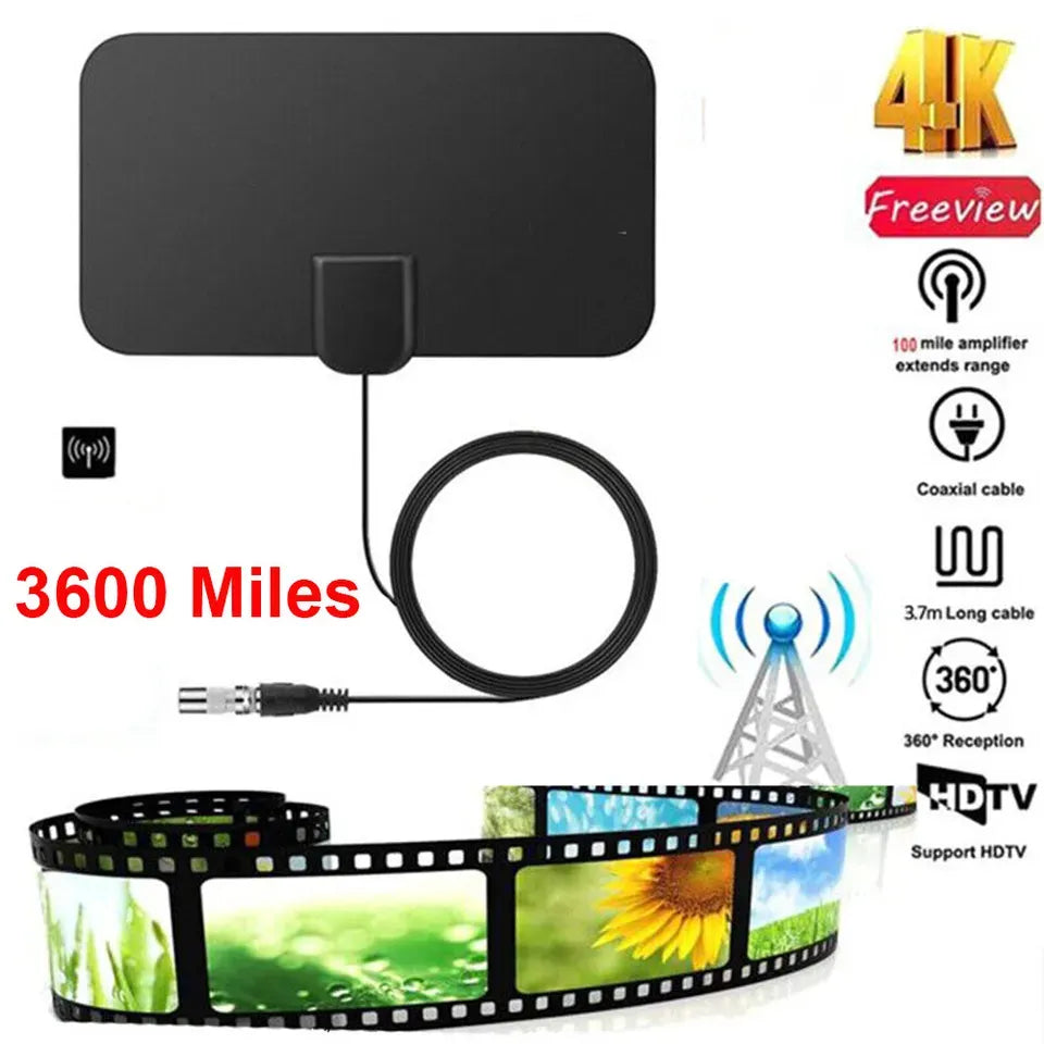 Indendørs 4G TV-antenne – Krystalklar 4K HD Freeview-modtagelse