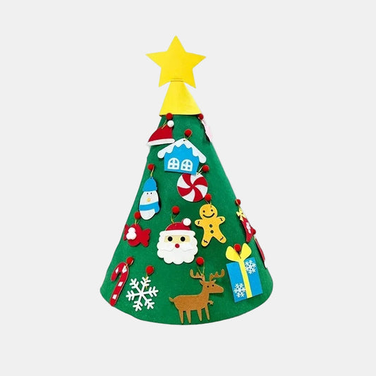 Färgglad 3D Jultomte DIY Dekoration för Inomhysmys