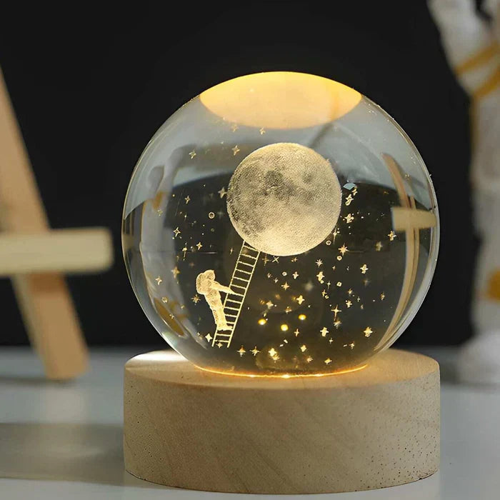 3D Galakse Lampe med Blidt Lys til Ro og Magi i Hjemmet