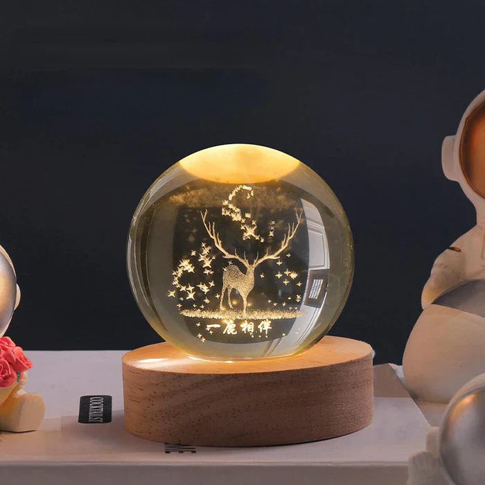 3D Galakse Lampe med Blidt Lys til Ro og Magi i Hjemmet