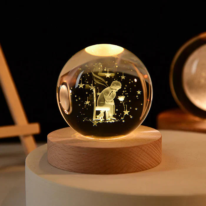 3D Galakse Lampe med Blidt Lys til Ro og Magi i Hjemmet