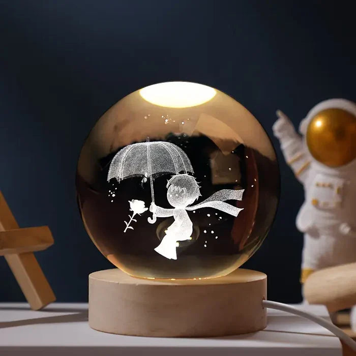 3D Galakse Lampe med Blidt Lys til Ro og Magi i Hjemmet