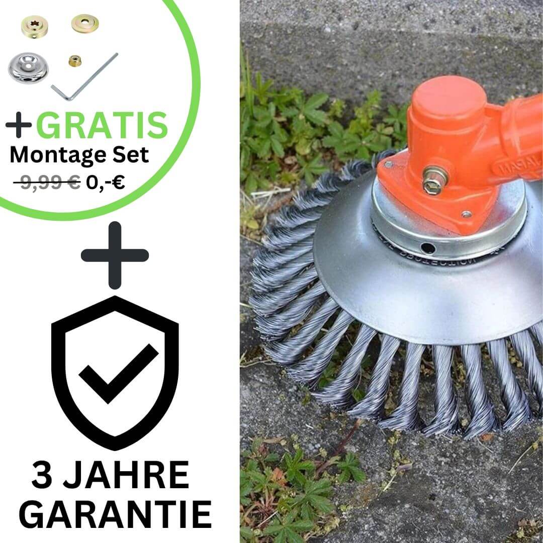 Robust grästrimmer med gratis monteringssats