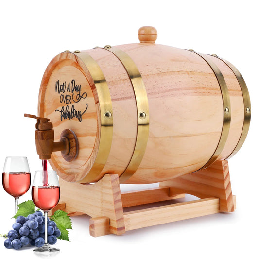3L Whiskyfad i Træ med Tap og Stand – Elegant Servering