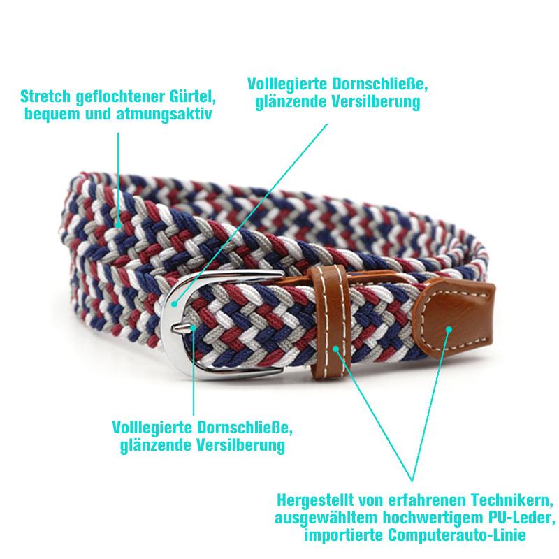 Elastisk, flettet slankebælte