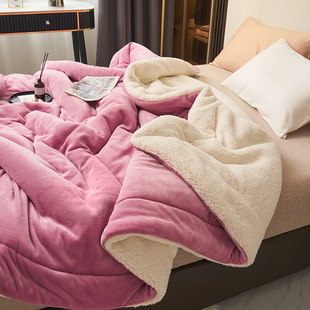 Vändbar Flannel Fleece Filt - Komfort och Stil i Ett