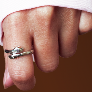 Ring i sterling sølv med kramme design