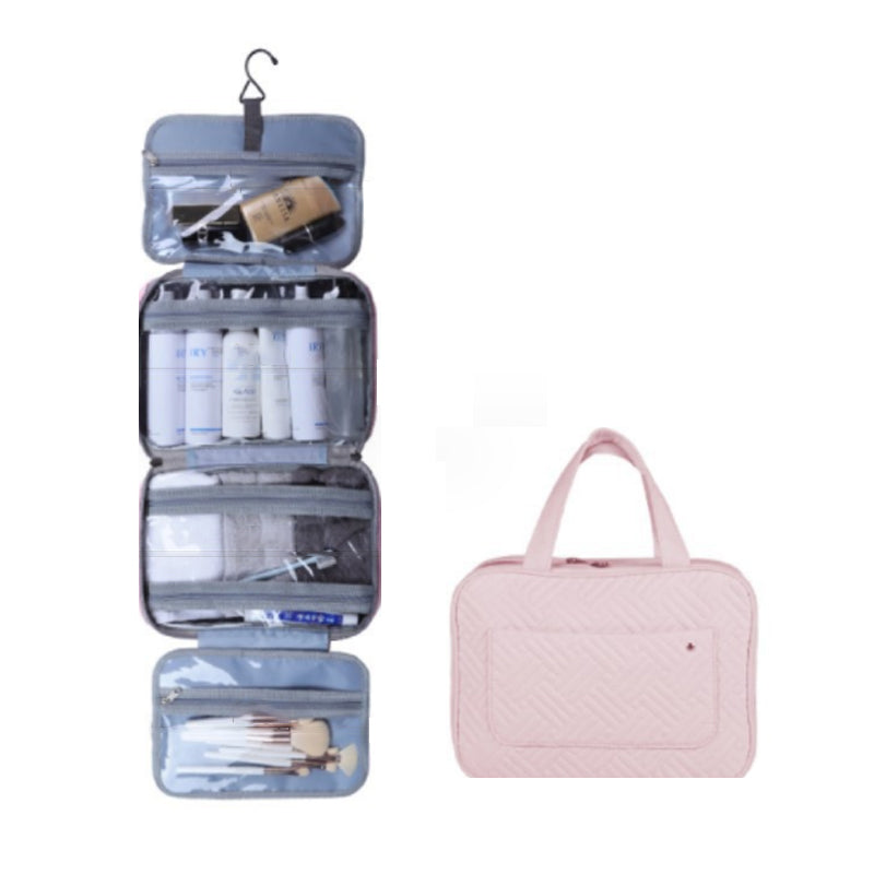 Resecosmetik Organizer | Kompakt och Vattentät | 4 Fack med 360° Hänglås