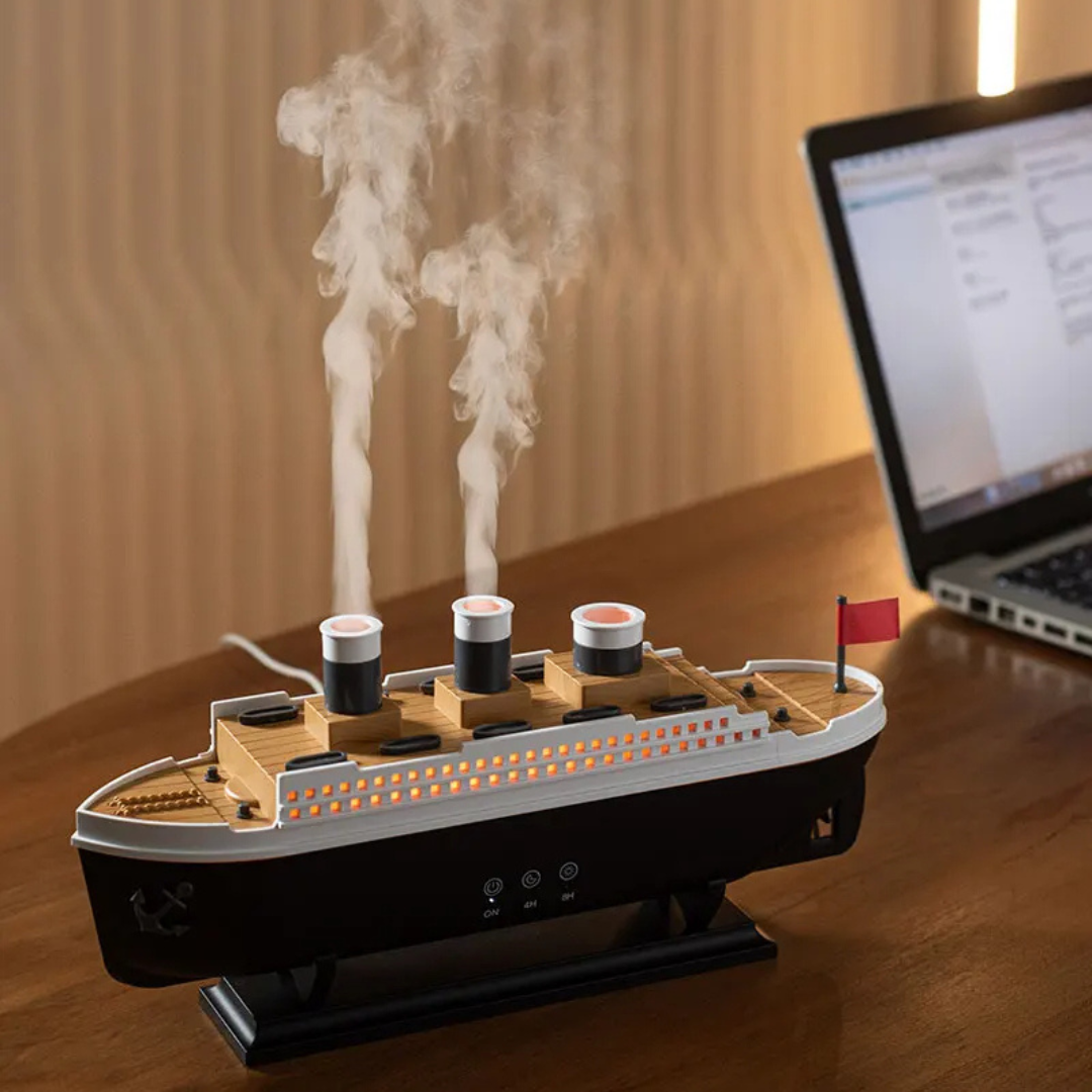Aromaterapidiffuser med lugnande dimma och LED-ljus