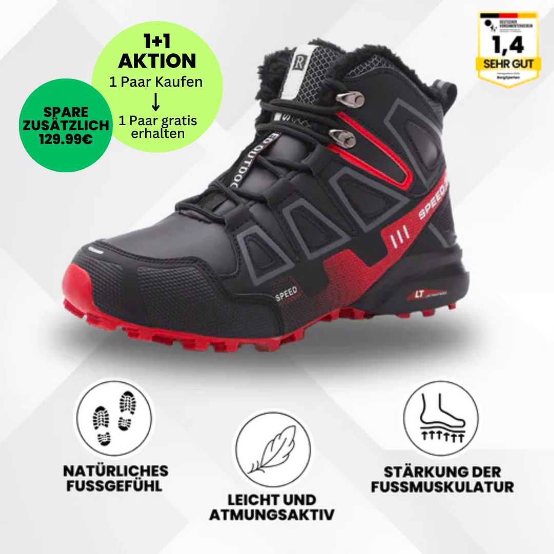 Ergonomiska trekking- och vandringsskor med smärtlindring - 1+1 gratis erbjudande