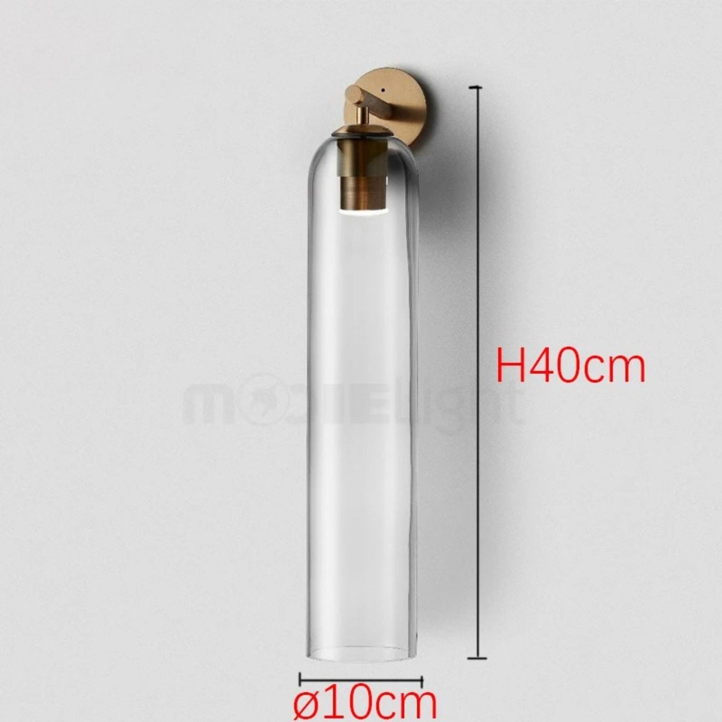Elegant Væglampe med LED og Glasdesign til Moderne Hjem