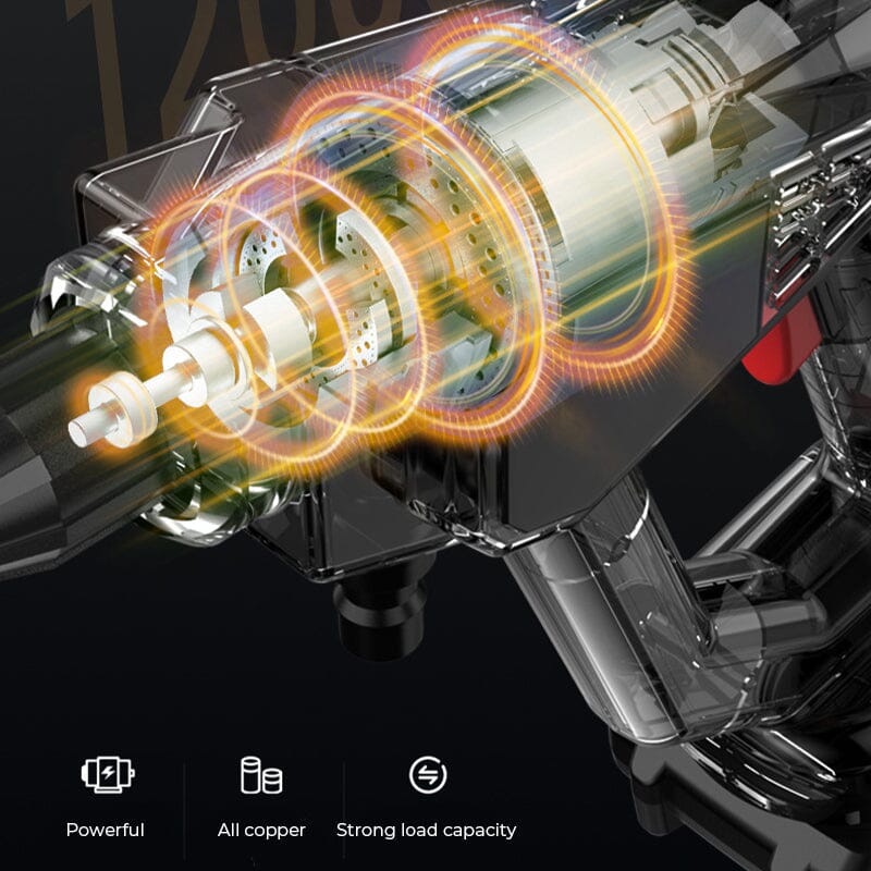 Trådløs Bærbar Højtryks Sprøjte Vandpistol Sæt | Ideel til Rengøring af Biler, Terrasser & Havemøbler