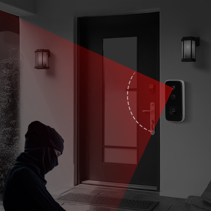 Trådlös dörrklocka med 3MP-kamera för säkerhet och komfort