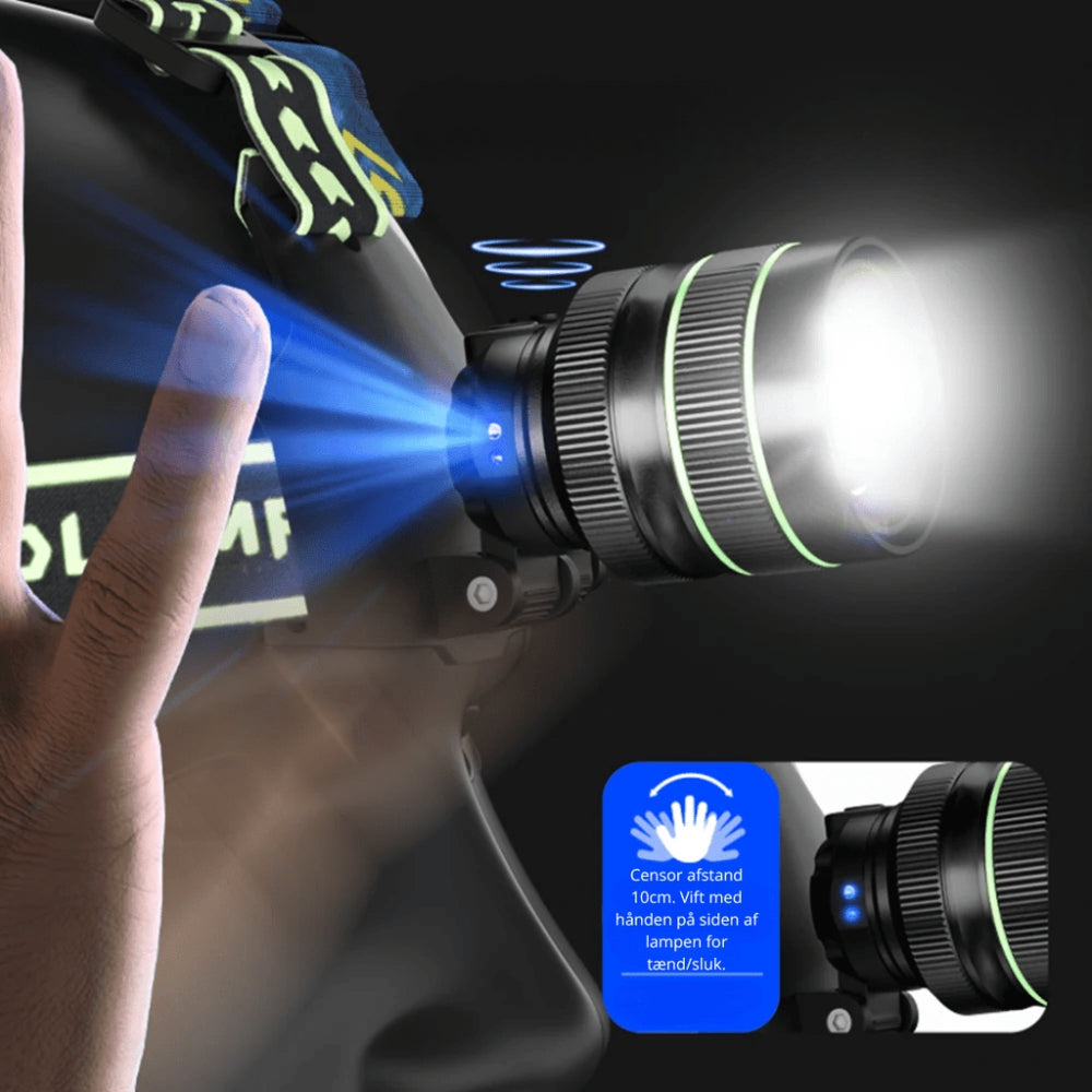 LjusMästaren – 10 000 lumen ficklampa med justerbart ljus och powerbank