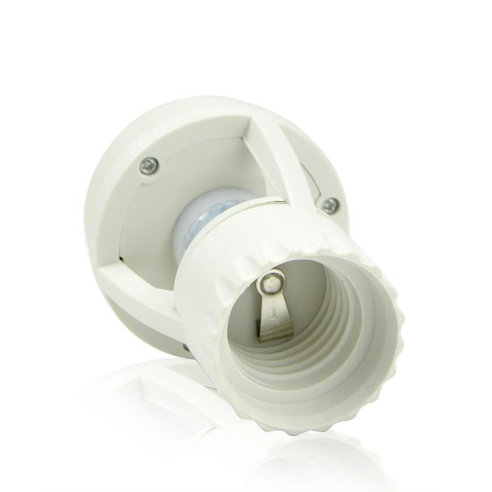 360 Rotating Motion Sensor Stikkontakt Switch Led Pære Base