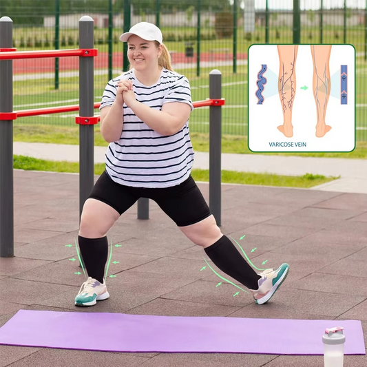 Komfortable Plus Size Kompressionsstrømper med Optimal Støtte