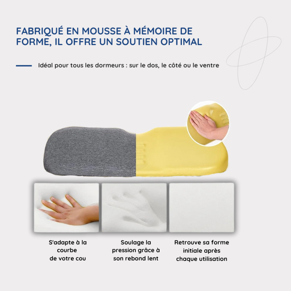 Ergonomisk Hovedpude med Memory Foam | Optimal Nakkestøtte